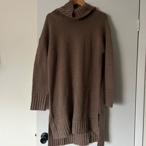 SHEIN size large brown sweater dress